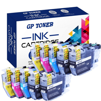 10x inkoustová kazeta pro Brother LC3213 DCP-J572dw Sada DCP-J772dw MFC-J491dw