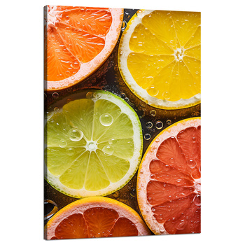 Obraz Citrus Freshness Lime Grapefruit Lemon 80x120
