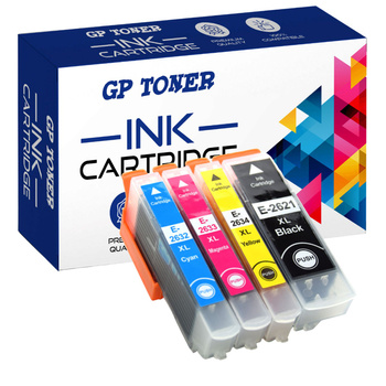 Sada 4x náhradních inkoustů pro Epson Expression Premium XP 605 700 810 26XL GP-E2635XL CMYK