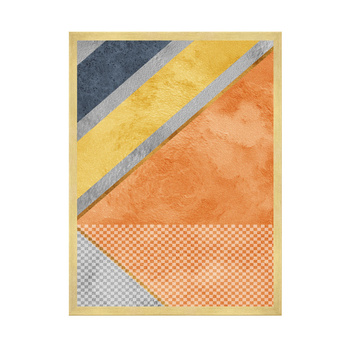 Plakát Abstract_5 40X50 cm + zlatý rám