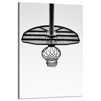 Obraz na plátně Basketbal pro mládež Černobílý 80x120