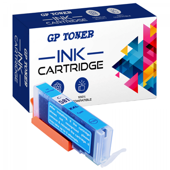 Kompatibilní inkoustová kazeta Canon Pixma TS6150 TS6151 TR7550 TR8550 CLI-581XL azurová - GP-C581XL C