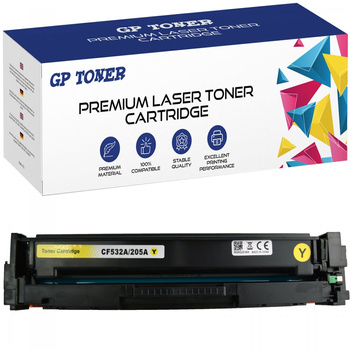 Náhradní tonerová kazeta pro HP CF532A/205A HP Color LaserJet Pro M154nw MFP M180fndw MFP M180n MFP M181fw GP-HCF532A Y