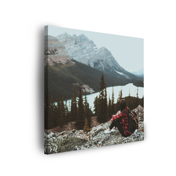 Obraz na plátně Lidé Hory Žena na stezce 90x90