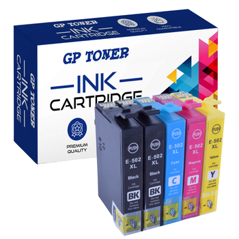 Sada 5 inkoustů pro EPSON 502XL XP-5100 WF-2800 WF-2860 - GP-E502XL CMYKK