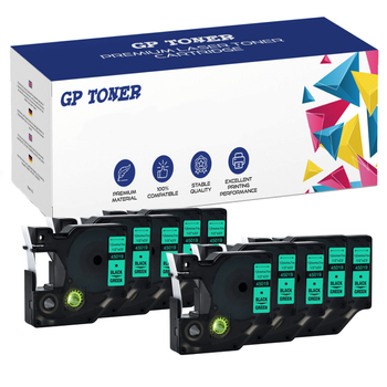 10x Dymo páska D1 45019 Zelená Černá 12mmx7m GP-DY45019 x10