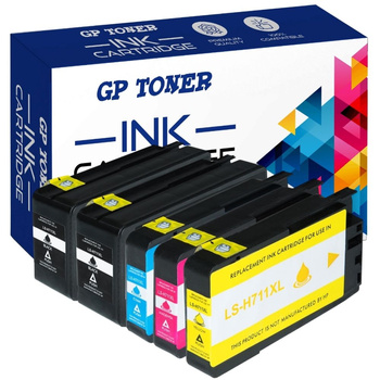 5x inkoustová cartridge pro HP GP-H711XL CMYKK GP