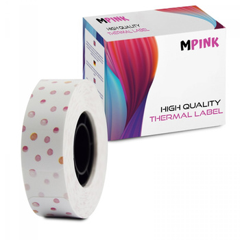 Papír na štítky termopásky MP-RL-15*50*150PT-PD Pink Dots