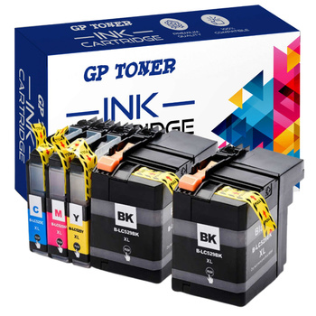 Sada 5x náhradních inkoustů pro Brother LC-525 DCP-J100 GP-B529 CMYKK