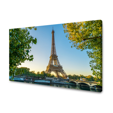 Obraz na plátně Architektura Eiffelova věž 100X80 cm