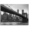 Obraz na plátně Manhattan architecture bridge na plátně Černobílý 40X30 cm