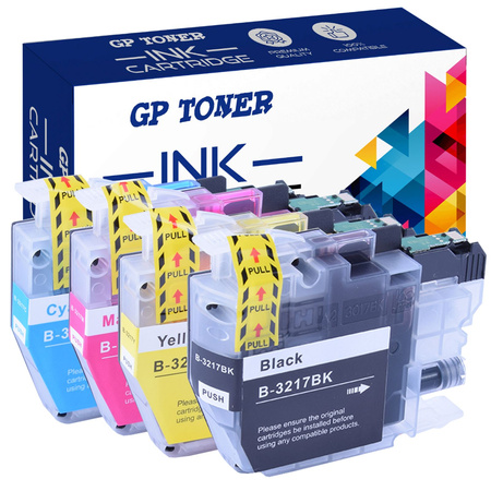 4x inkoustová kazeta pro Brother LC3217 MFC-J5330dw Sada MFC-J5730dw MFC-J5930dw