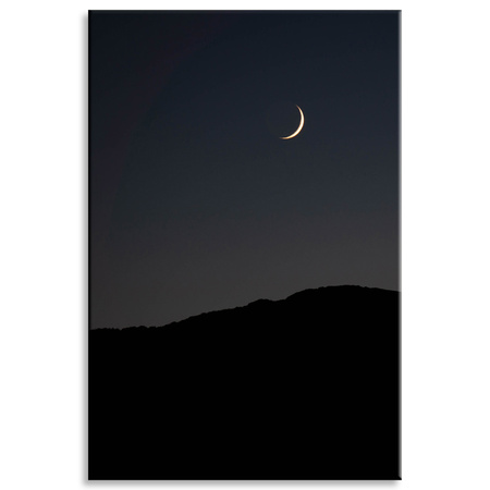 Obraz na plátně Nature Night Dark Moon Mountains 80x120