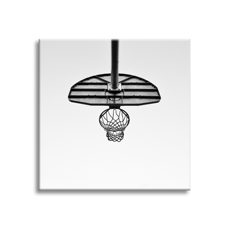 Obraz na plátně Basketbal pro mládež Černobílý 90x90