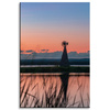 Obraz Windmill Sky Nature Sunset Lake Grass 80x120