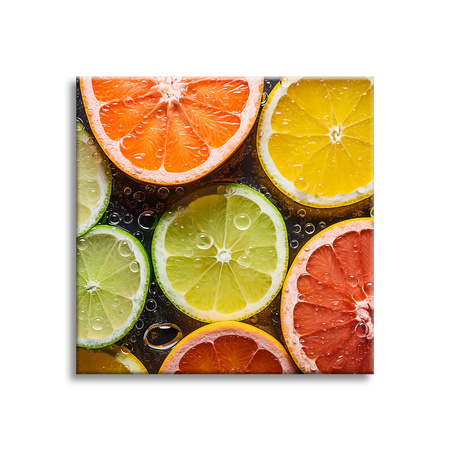 Obraz Citrus Freshness Lime Grapefruit Lemon 90x90