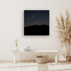 Obraz na plátně Nature Night Dark Moon Mountains 90x90