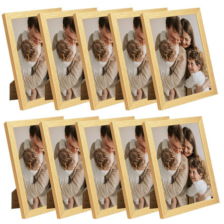 10x zlatý fotorámeček 18x24, I L13,15,045 Plexi