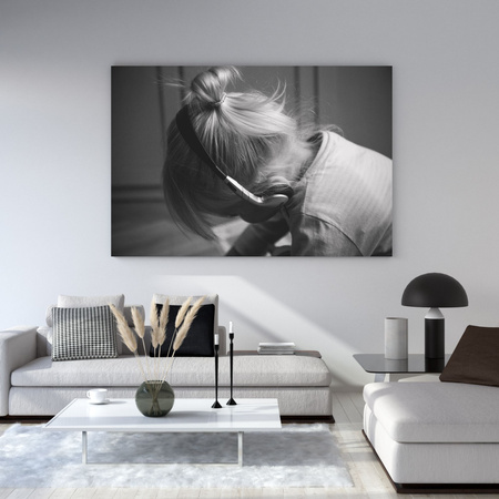 Obraz na plátně Lidé Dívka ve sluchátkách 40x30 cm