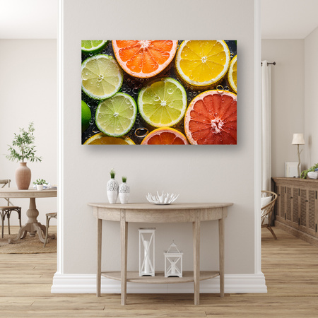 Obraz Citrus Freshness Lime Grapefruit Lemon 90x60