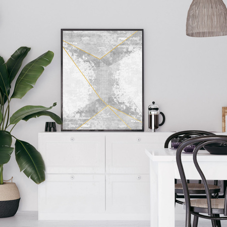 Plakát Abstrakce_3 40X50 cm + zlatý rám