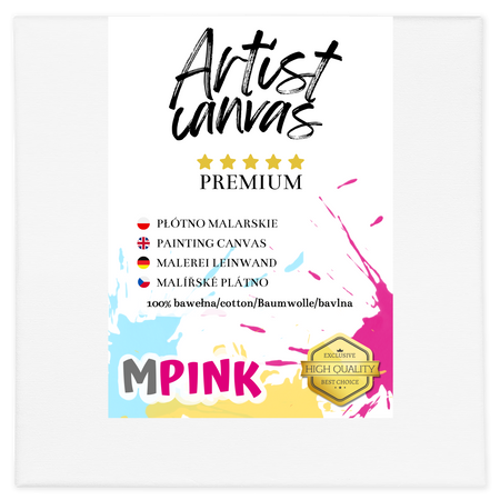 Malířské plátno 60x60 cm Bílé plátno Ideální pro malování