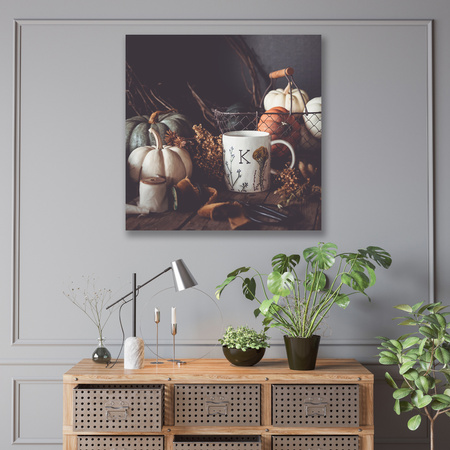 Obraz na plátně Retro Vintage Pumpkins Autumn 90x90