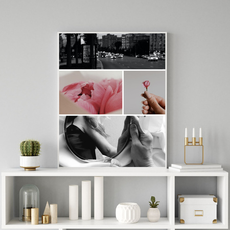 Vaše fotografie jako plakát WIZARD + rám z šedého kamene 21x29,7