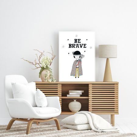 Dětský plakát Be barave Indian 50X70 cm