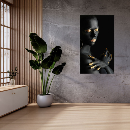 Obraz na plátně Woman Golden Elements Art 80x120 cm