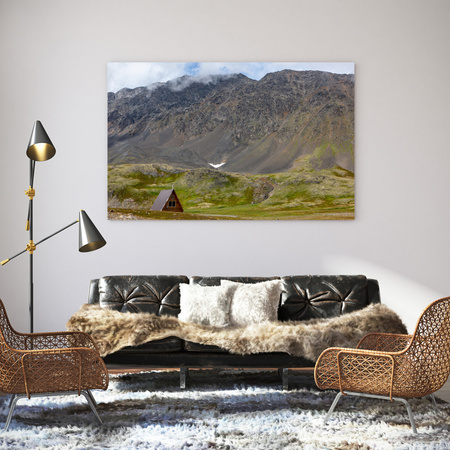 Obraz na plátně Příroda Chata na horách 100x80 cm