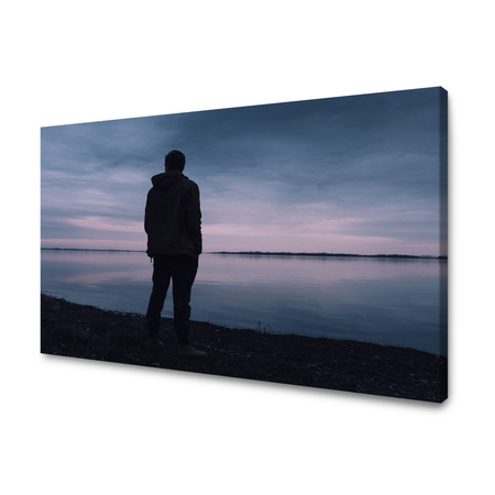 Obraz na plátně Příroda Krajina Jezerní muž 40x30 cm