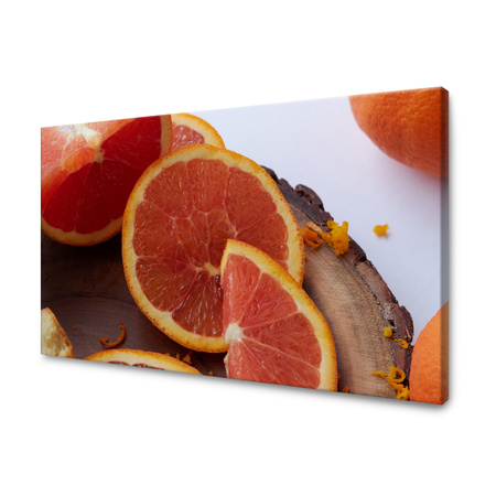 Obraz na plátně Červená oranžová kuchyně 40x30 cm