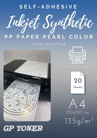Samolepící syntetický perleťový papír A4 PAP-CSF006