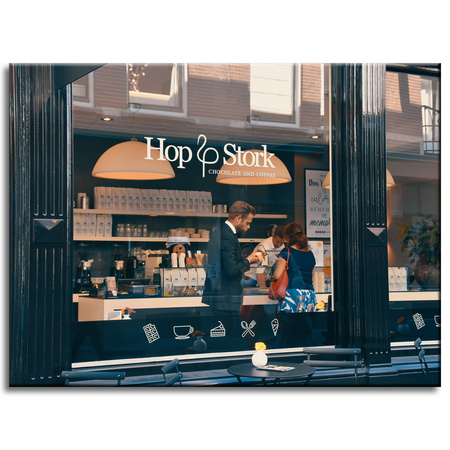 Obraz na plátně Architecture Café 40x30 cm