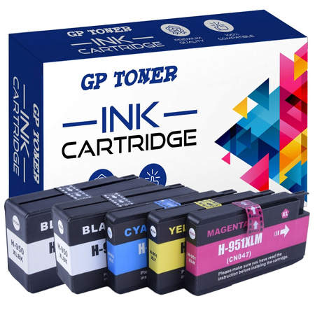5x inkoustová cartridge pro HP H950XL CMYKK GP