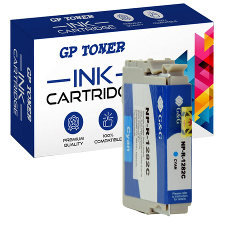 Kompatibilní inkoustová kazeta Epson T1282 S22, SX125, SX235, SX420, SX425, SX435, SX445, BX305 - CYAN GP-E1282