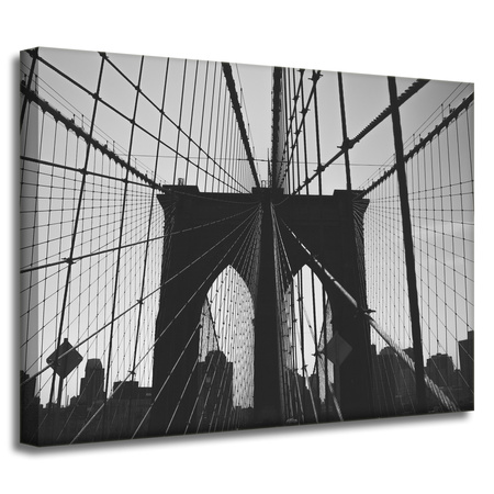 Obraz na plátně Architektura Brooklyn Bridge 40x30 cm
