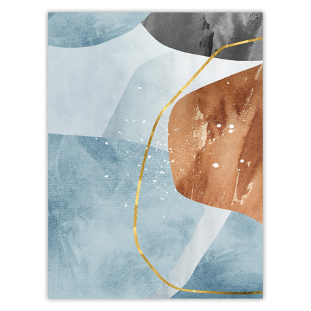 Plakát Abstrakt 30X40 cm + šedý kamenný rám