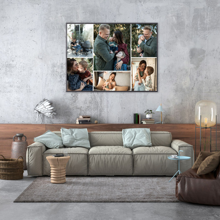 Vaše fotografie jako plakát WIZARD + rám z šedého kamene 29,7x21