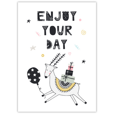 Narozeninový plakát Užijte si svůj den 21X29,7 cm