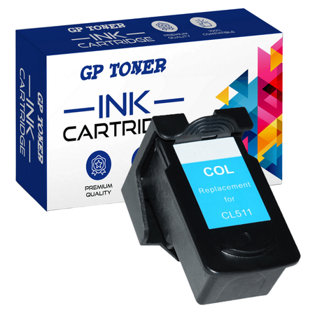 Kompatibilní inkoustová kazeta pro Canon 511 511XL MP240 MP250 MP260 MP270 MP280 MP480 iP2700 MX350 MX420 Canon Colors Tri-Color CL-511 Color - GP-C511XL CMY
