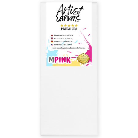 Malířské plátno 30X70 cm Bílé plátno Ideální pro malování