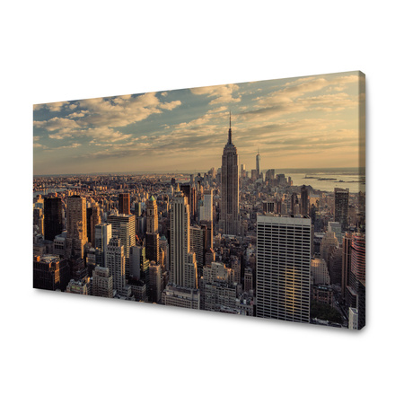 Obraz na plátně Architektura západu slunce Manhattan 50X40 cm