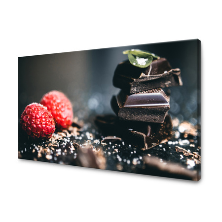 Obraz na plátně Kuchyňské maliny s čokoládou 40x30 cm