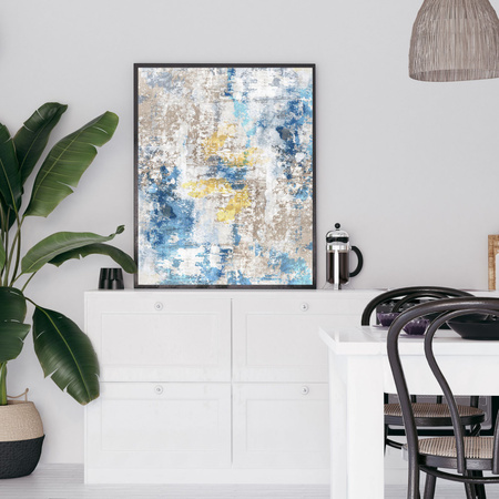 Plakát Abstract_6 24X30 cm + šedý kamenný rám