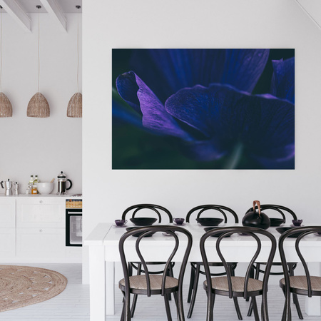 Obraz na plátně Botanika Fialové lístky 40x30 cm