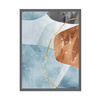 Plakát Abstrakt 30X40 cm + šedý kamenný rám