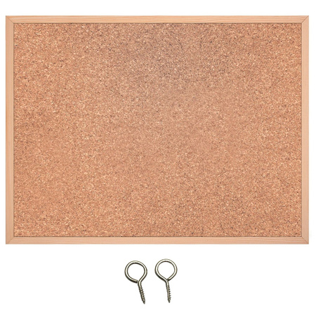 Korková deska dřevěný rám 90x60 cm - TKD-9060