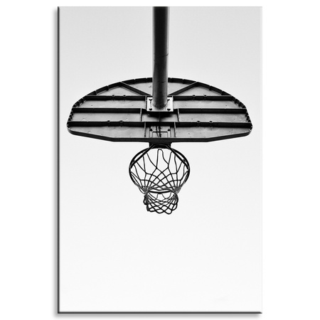 Obraz na plátně Basketbal pro mládež Černobílý 80x120